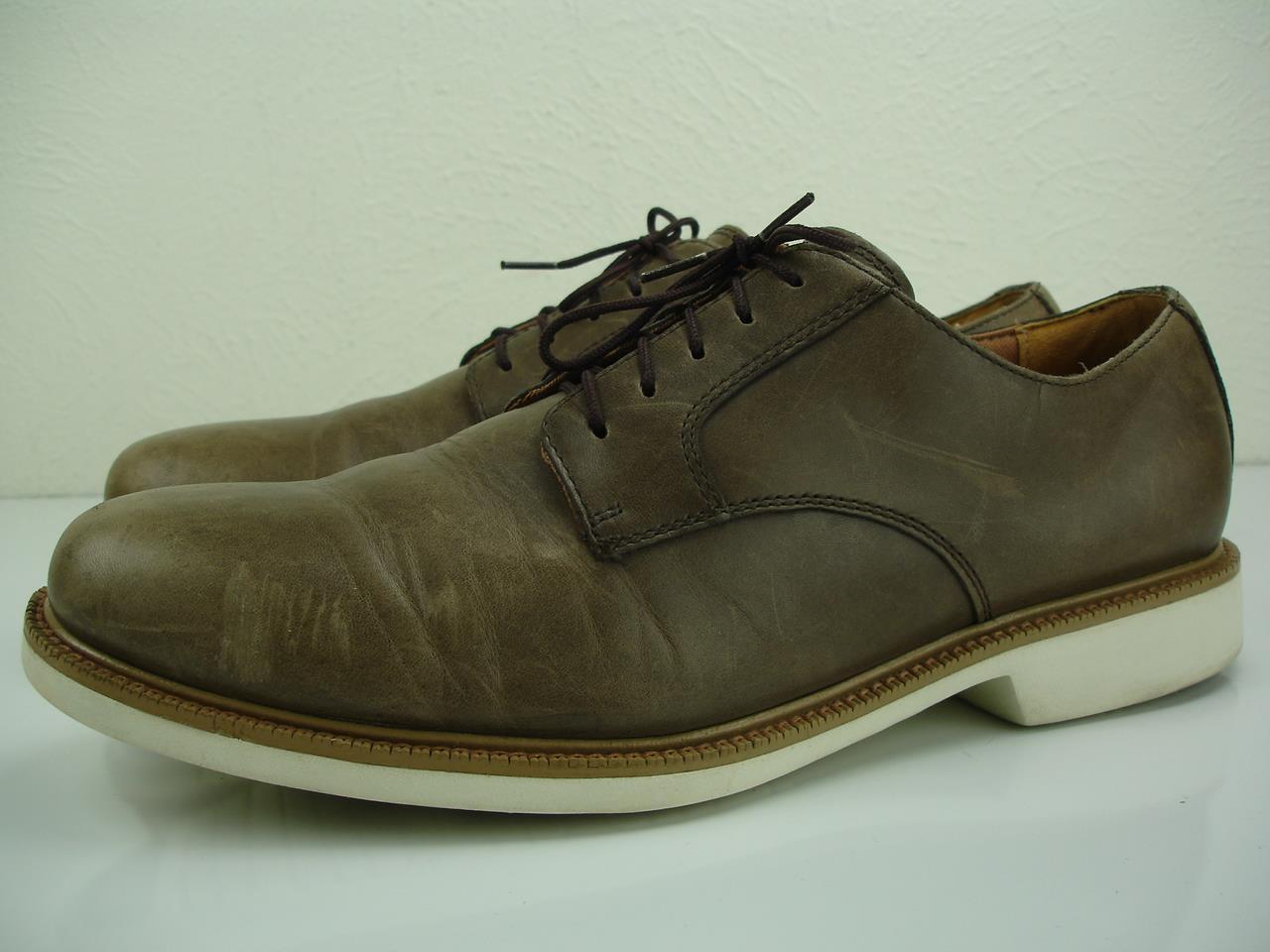 SAOLA Scarpe Oxford uomo 9 5 M Cole Haan Great Jones tinta unita pelle marrone fumo stringate