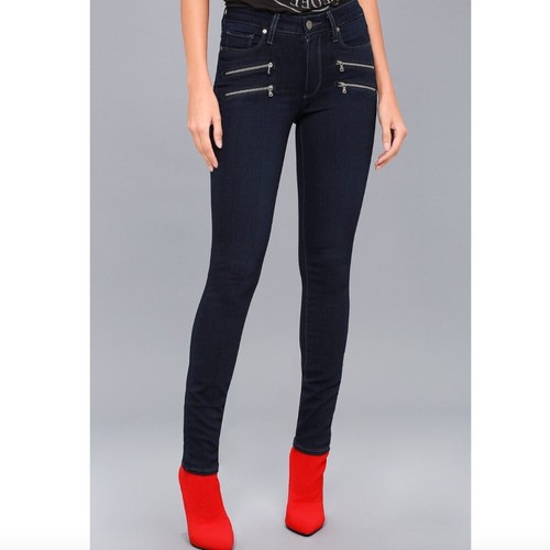 Mid Rise Denim Zipper Super Skinny Jean 