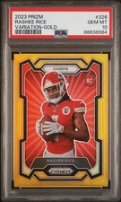 2023 Panini Prizm Rashee Rice Variation Rookie Gold /10 #326 PSA 10
