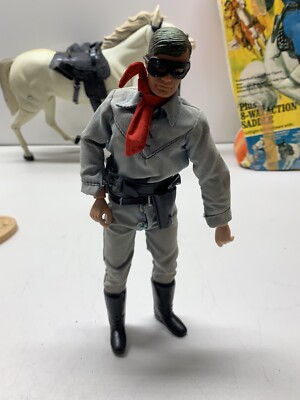 Vintage 1973 Gabriel The Lone Ranger & Silver Horse Figure Read