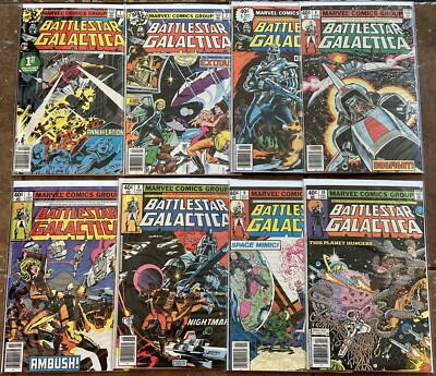 Battlestar Galactica 1978 Marvel Comic Book Lot #1-6, 9-10 | eBay