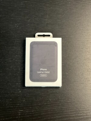 Apple Leather Wallet with MagSafe for iPhone- Midnight | eBay