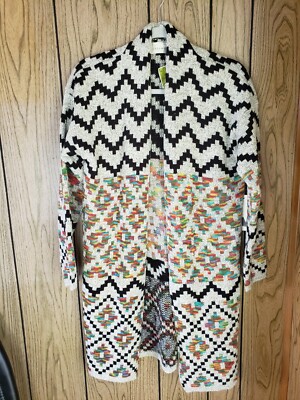 Dreamers Women's Long Sleeve Multi Colored Long Sweater