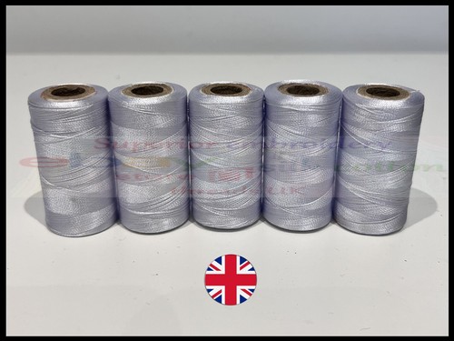 5 x White 100% Silk Thread Spools Best Quality Basic Demanding Threads Free P&P - Picture 2 of 12