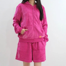 NEW Disney Pooh terry matching tracksuit set: shorts and hooded jacket S