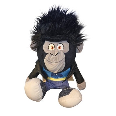 TOMY Sing 2 Johnny Gorilla Plush 18'' Black Rocker Jacket Stuffed Animal Retired