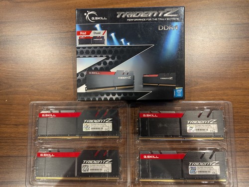 G.SKILL TridentZ Series 32GB (4 x 8GB) DDR4 3200 Memory Model F4-3200C16Q-32GTZB - Picture 1 of 3