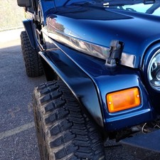Kbd Durable Polyurethane 4 Pc Front Rear Fender Flares Fits Wrangler Tj 97-06