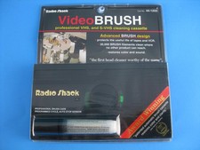 Radio Shack VHS S-VHS Video Head Cleaning Cassette Video Brush New Vtg 44-1203