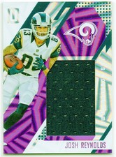 JOSH REYNOLDS UNPARALLELED Rookie Stitches Purple Jersey 92/99 Card# RS-JO LT15. rookie card picture