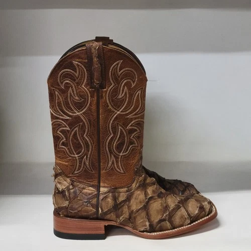 Cody James Pirarucu Western Boot Brown Mens Size 9D