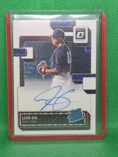 2022 Panini Optic Rated Rookie Signatures Luis Gil #RRS-LG White Mojo 30/99