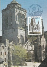 Carte 1er jour Locronan Finistère Eglise Saint-Ronan 2002