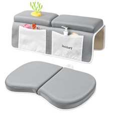 1.6 Inch Thick Bath Kneeler and Elbow Rest Pad Set Memory Foam Mat Organizer