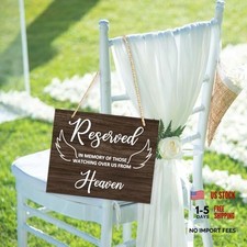 In Loving Memory Wedding Sign, Reserved Signs for Wedding Seating style A08