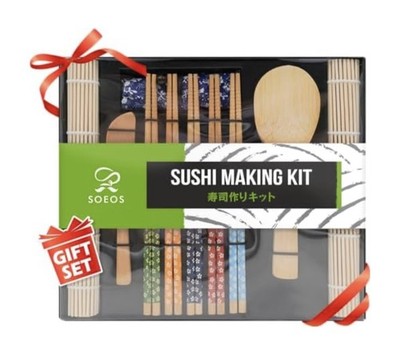 Beginner Sushi Making Kit, Sushi Making Kit for Beginners with 2 Sushi Rollin...