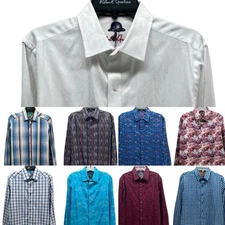 ROBERT GRAHAM-  MEN'S SMALL Long Sleeve Button Down Shirt **CHOOSE COLOR**