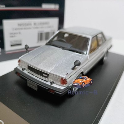 Hi story 1:43 Bluebird Turbo SSS-S 1983 Silber Limousine Modell