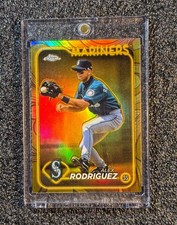 2024 Topps Gilded Collection - Alex Rodriguez Gold Refractor /99 Seattle #83