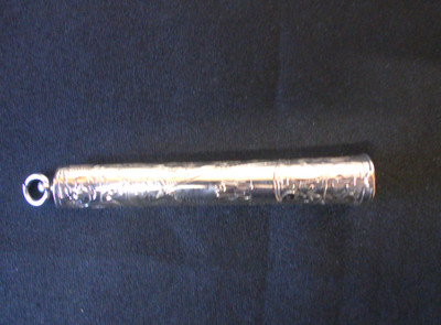Massiver großer verzierter Cheroot Halter aus Silber Punze Datum 1919 von William Adams Ltd
