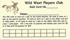 Wild West Casino - Cripple Creek, CO - PC9 Issue Paper Players Club — photo 1