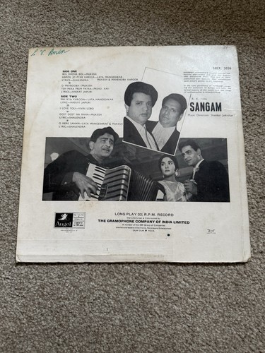 Sangam LP Vinyl Record Bollywood - Picture 2 of 2