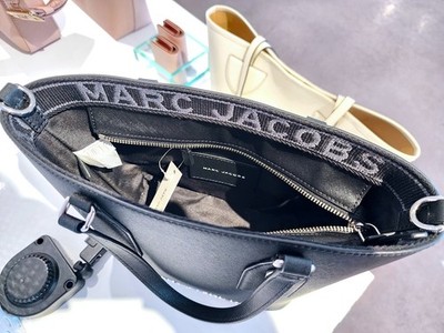 Latest Marc Jacobs Black Saffiano Leather Small Crossbody Tote