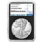 2025-W $1 1-oz Proof American Silver Eagle NGC PF70UC ER Blue Label Retro Core