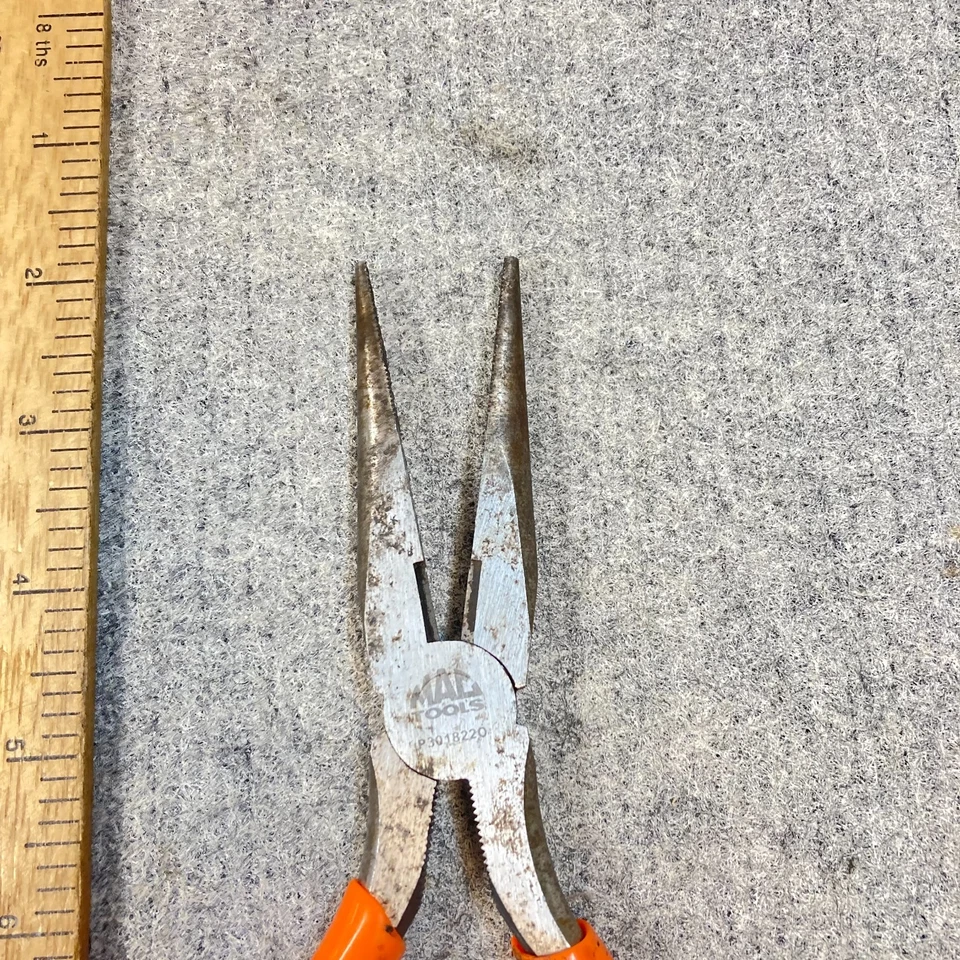 Mac Tools Alicates Aguja Nariz Corte Lateral Manijas Recubiertas 8" #P3018220 EE. UU. Foto 3 de 4