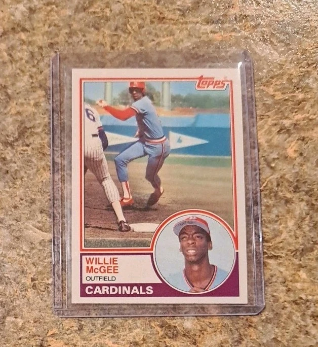 (7) Tarjeta de novato Willie McGee 1979 TCMA RC 1983 Topps Fleer Donruss Cardinals MVP Foto 4 de 4
