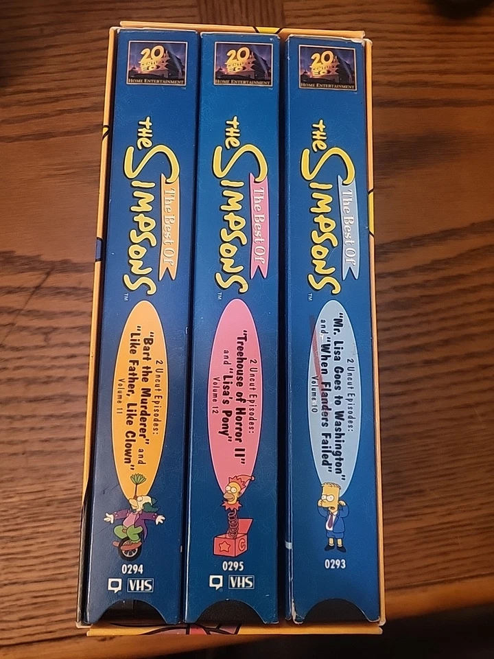 The Best of the Simpsons Vhs Box Set Vol 10 11 12 1999 - Image 3 of 4