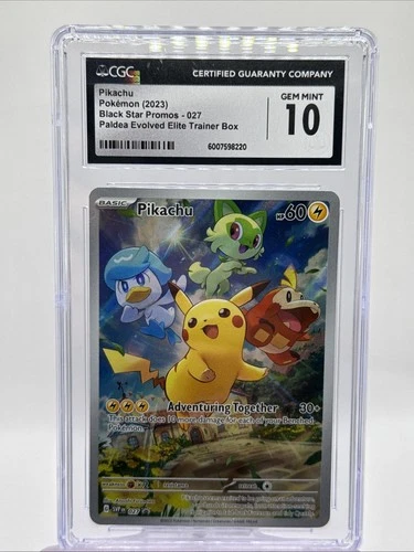 2023-25 Pokemon SV Black Star Promos - SVP EN Pikachu #027 CGC 10 JB17