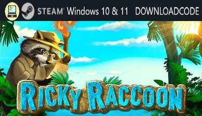 NEU PC Computer Spiel Ricky Raccoon für Windows 10 11 STEAM Downloadcode Gamekey - Bild 1 von 4