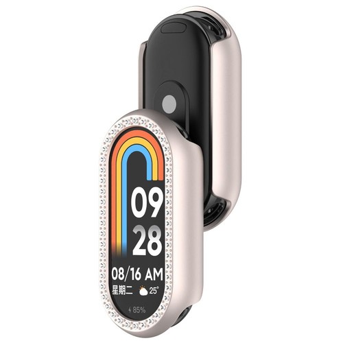 Bumber Diamond Encrusted Cover PC Screen Protector for Xiaomi Band 8 - Photo 9/17