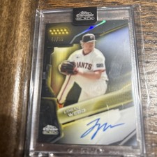 Logan Webb 2026 Topps Chrome Black Gold Auto /50 #CBA-LW Encased