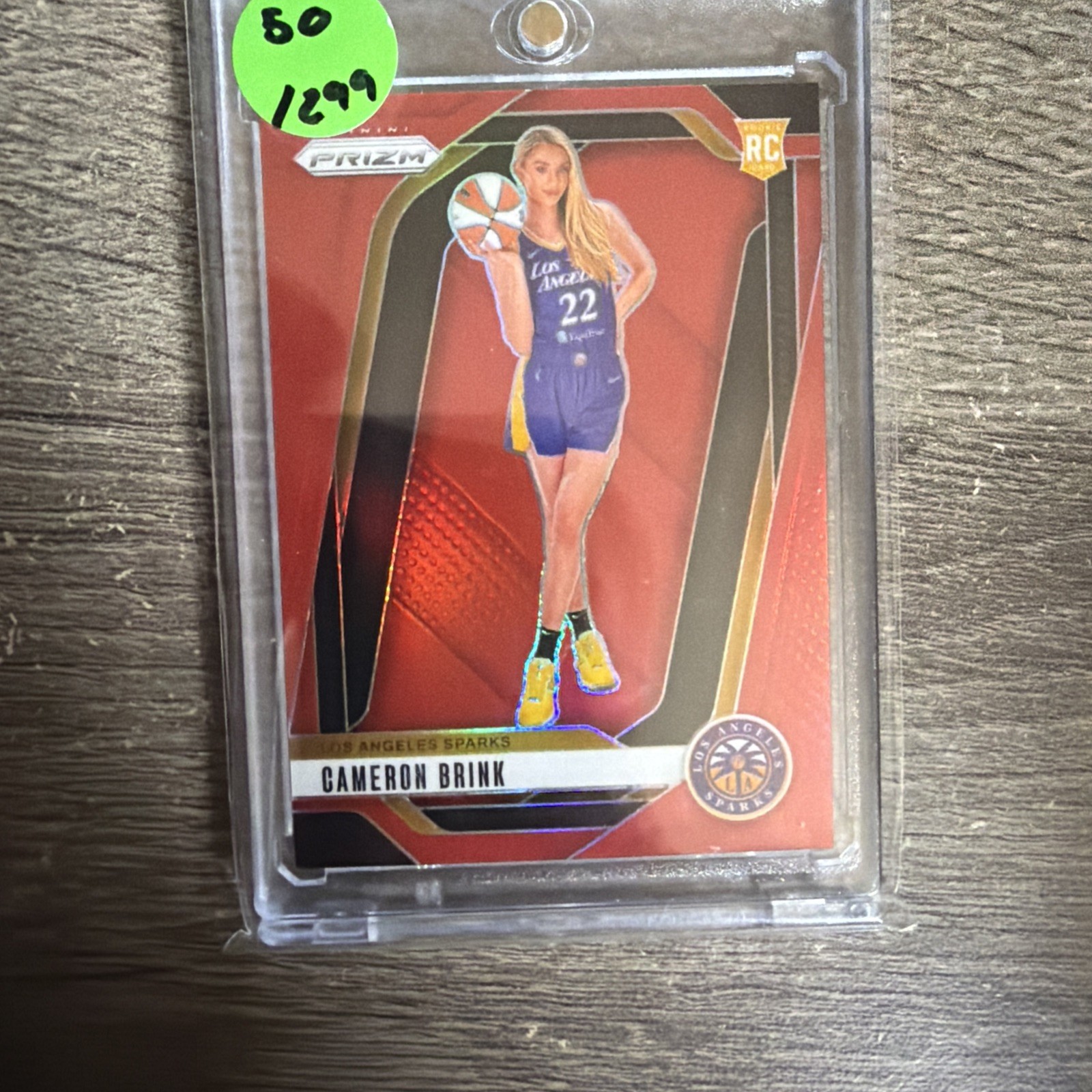 2024 Prizm WNBA Cameron Brink Red Prizm Variation RC Rookie /299 #143 Sparks