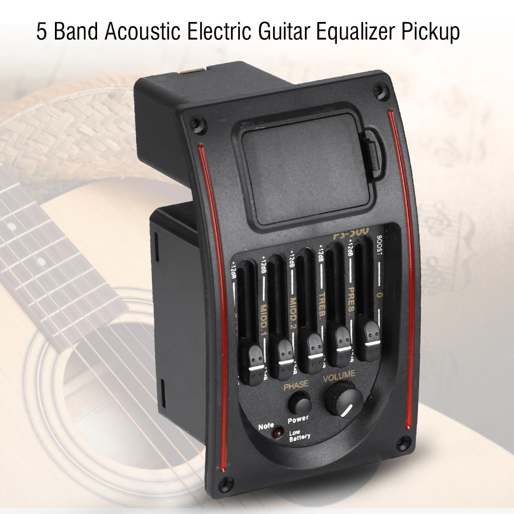Pickup A 5 Bande Per Chitarra Acustica - Con Tuner LCD E Preamp Integrato - Foto 7