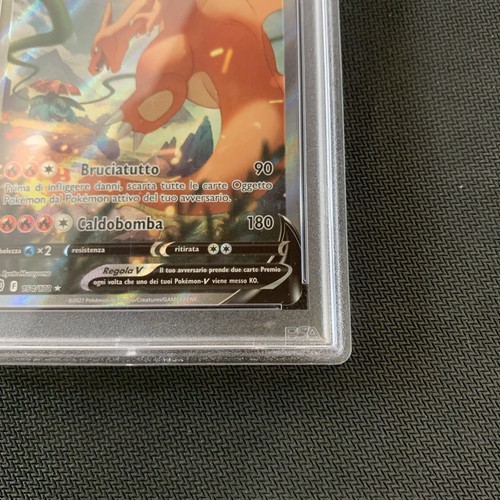 2022 Pokemon Schwert & Schild Brilliant Stars 154 Charizard V 154/172 PSA 9 ITA - Bild 9 von 11