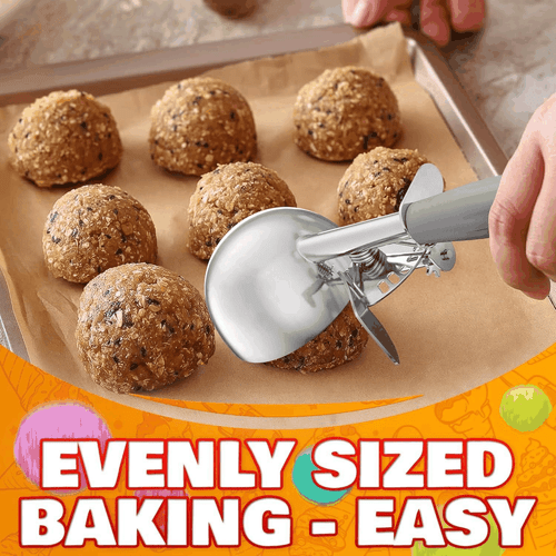 4 oz Ice Cream Scoop with Trigger Release #8 – Stainless Steel Versatile Tool - Picture 7 of 9