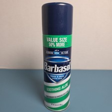 Barbasol Thick & Rich Soothing Aloe Shaving Cream 10.5 oz. (1 Can)