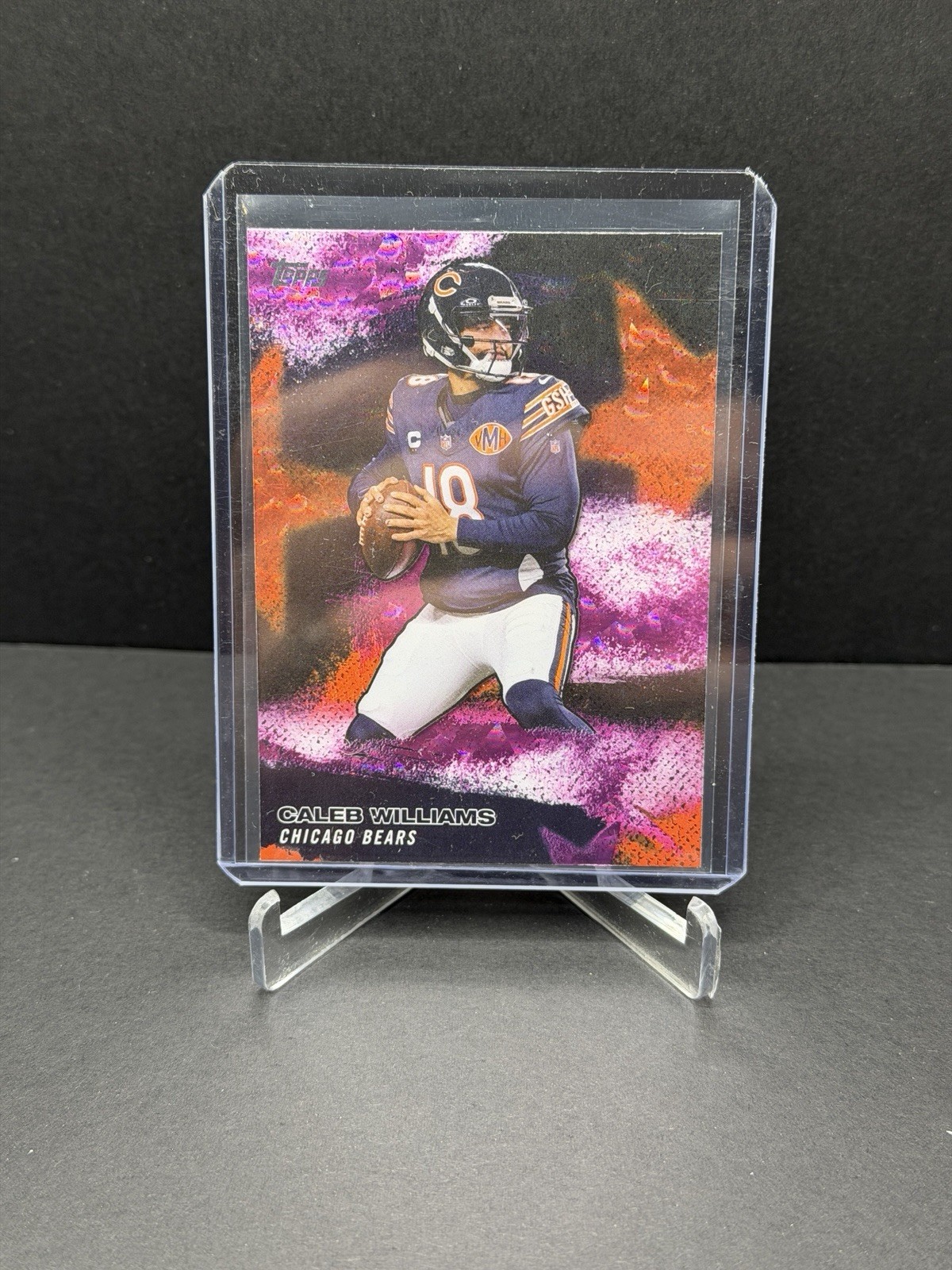 2026 Topps Football Caleb Williams STARS Pink Crackle Foil Chicago Bears #NFLS-2