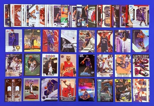 Lot of (67) Vince Carter Raptors Basketball Cards w/Inserts, Parallels; No Dupes