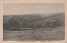 Bird's Eye View Of Shepaug Valley Washington CT Postcard