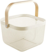 Metal Mesh Steel Basket, Storage Organizer Basket Multi-Functional Hanging Kitch