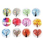  5 Pcs Crystal Glass Refrigerator Stickers Fridge Magnets Whiteboard
