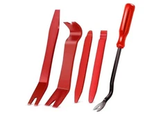 GOOACC 5PCS Nylon Trim Removal Tool Kit for Car Panel & Audio – Red New Open Box
