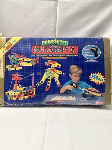 VTG BUILDERIFIC CONTRUCTION BY REDBOX 150 PCS #24143 PRE-OWNED RARE NOT TESTED - Picture 1 of 15