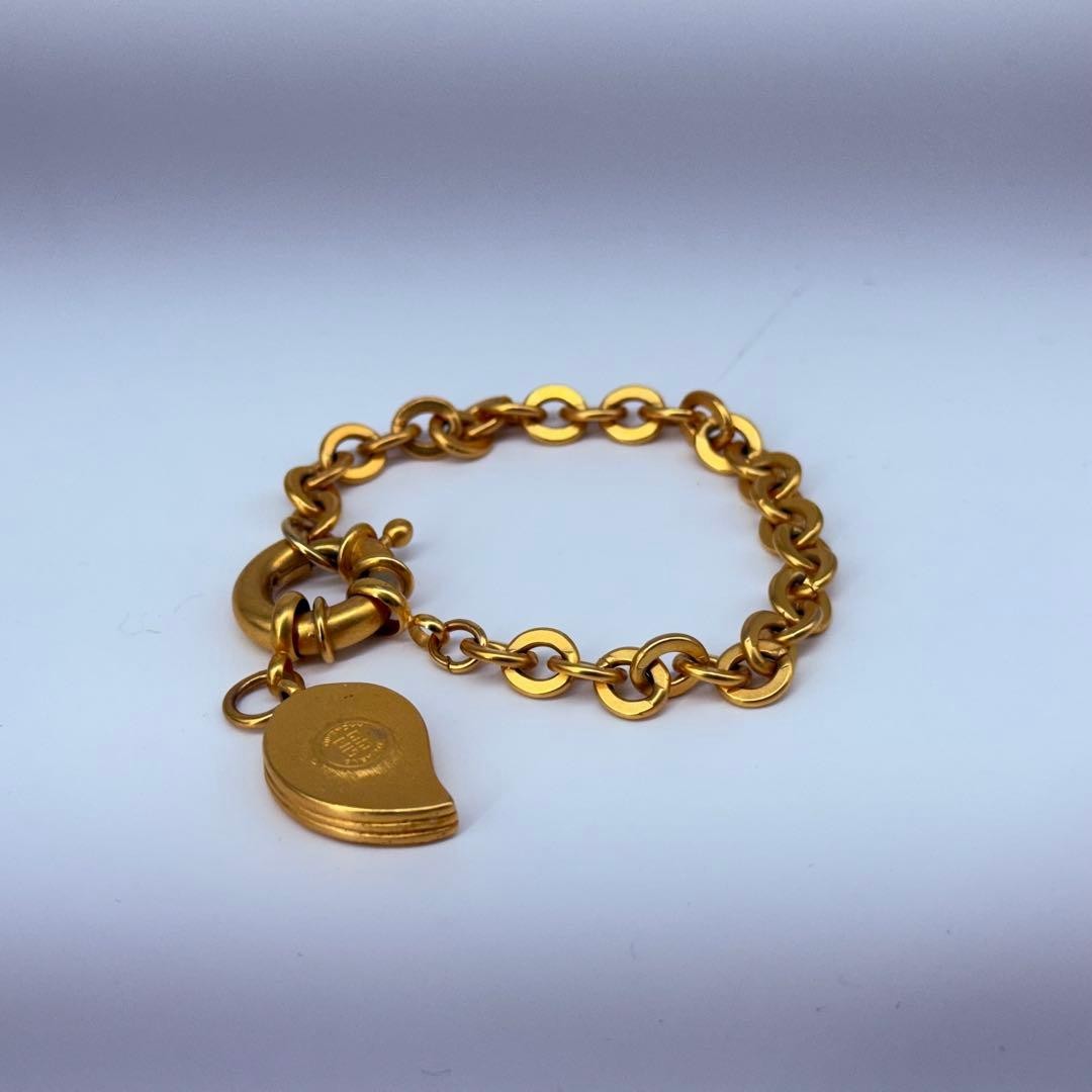 Givenchy Chain 5314 Bracelet Gold Tone Vintage Women's Designer