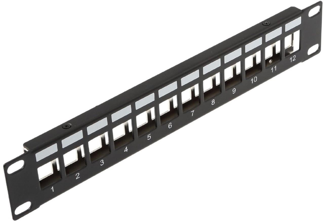 Organizza la tua Smart Home: Modulo Keystone 12 porte 10 pollici Nero