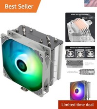 ARGB CPU Air Cooler with 5 Heatpipes  Whisper-Quiet Fan Technology